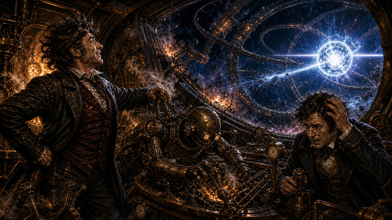 Comic panel 10, orbit chaos